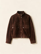Slim Turtleneck Zip-Up Jacket