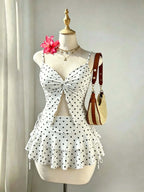 High-Waist Mini Skirt Set