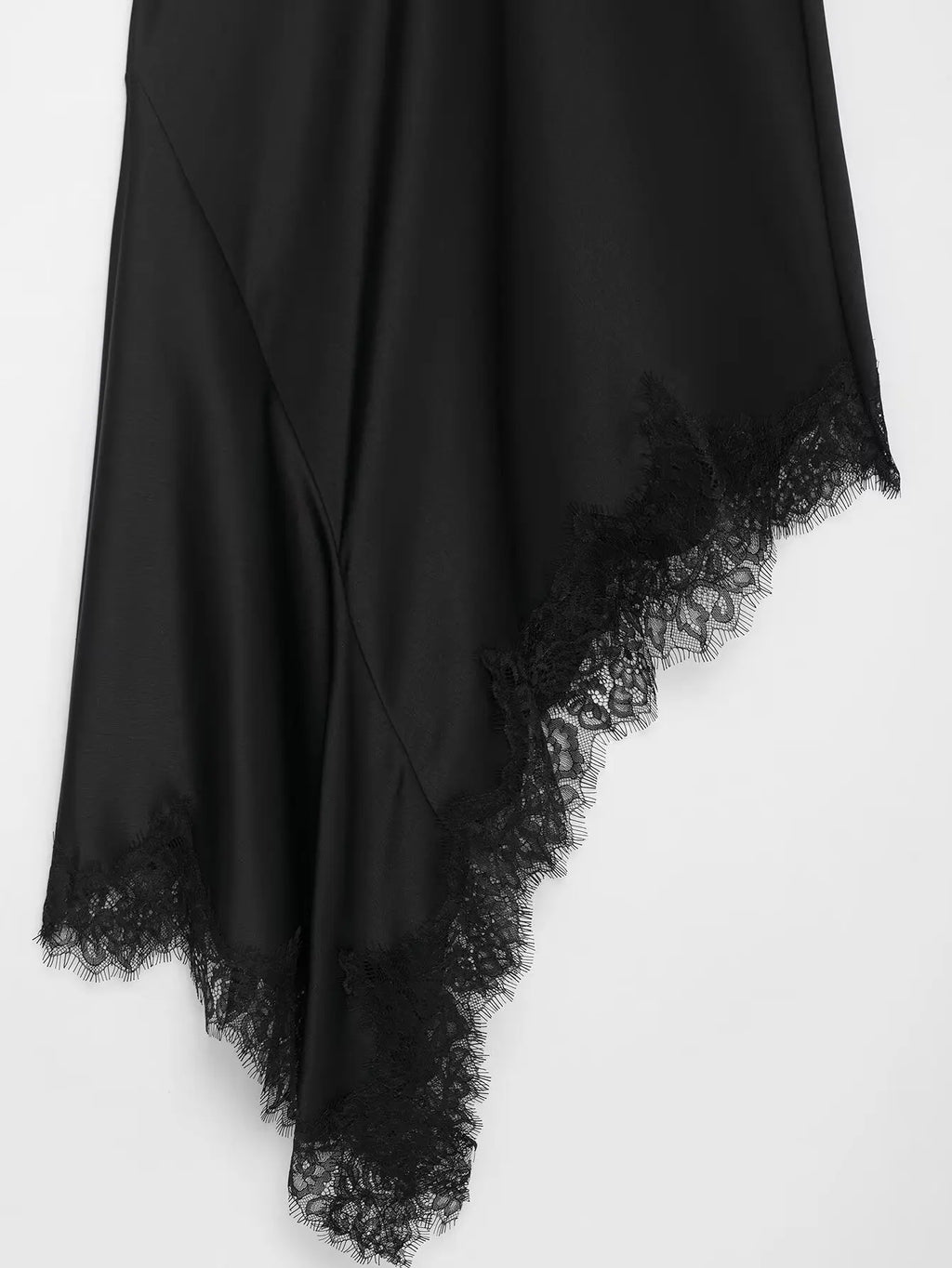 Satin Halter Lace Dress