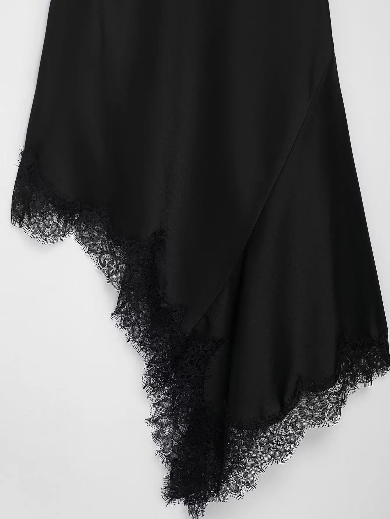 Satin Halter Lace Dress