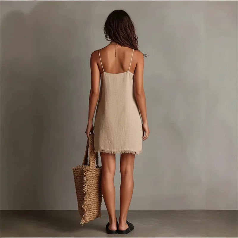 Linen Mini Dress