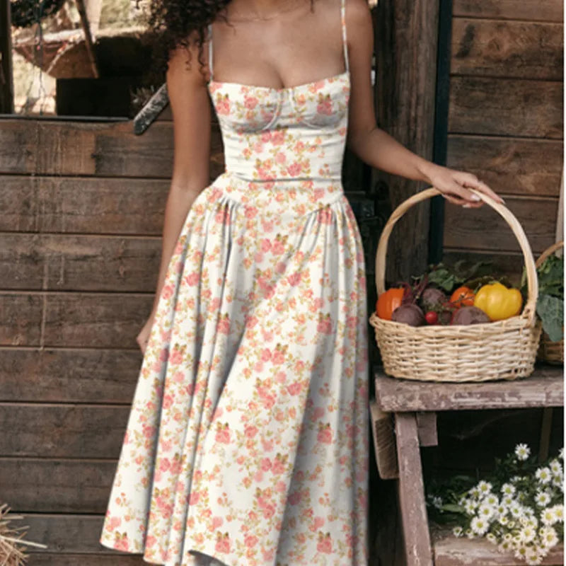 Pleated Maxi Dress