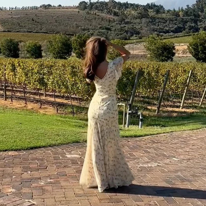 Sleeve 2026 Spring/Summer Romantic Women Party Gown Elegant Lady Vestido