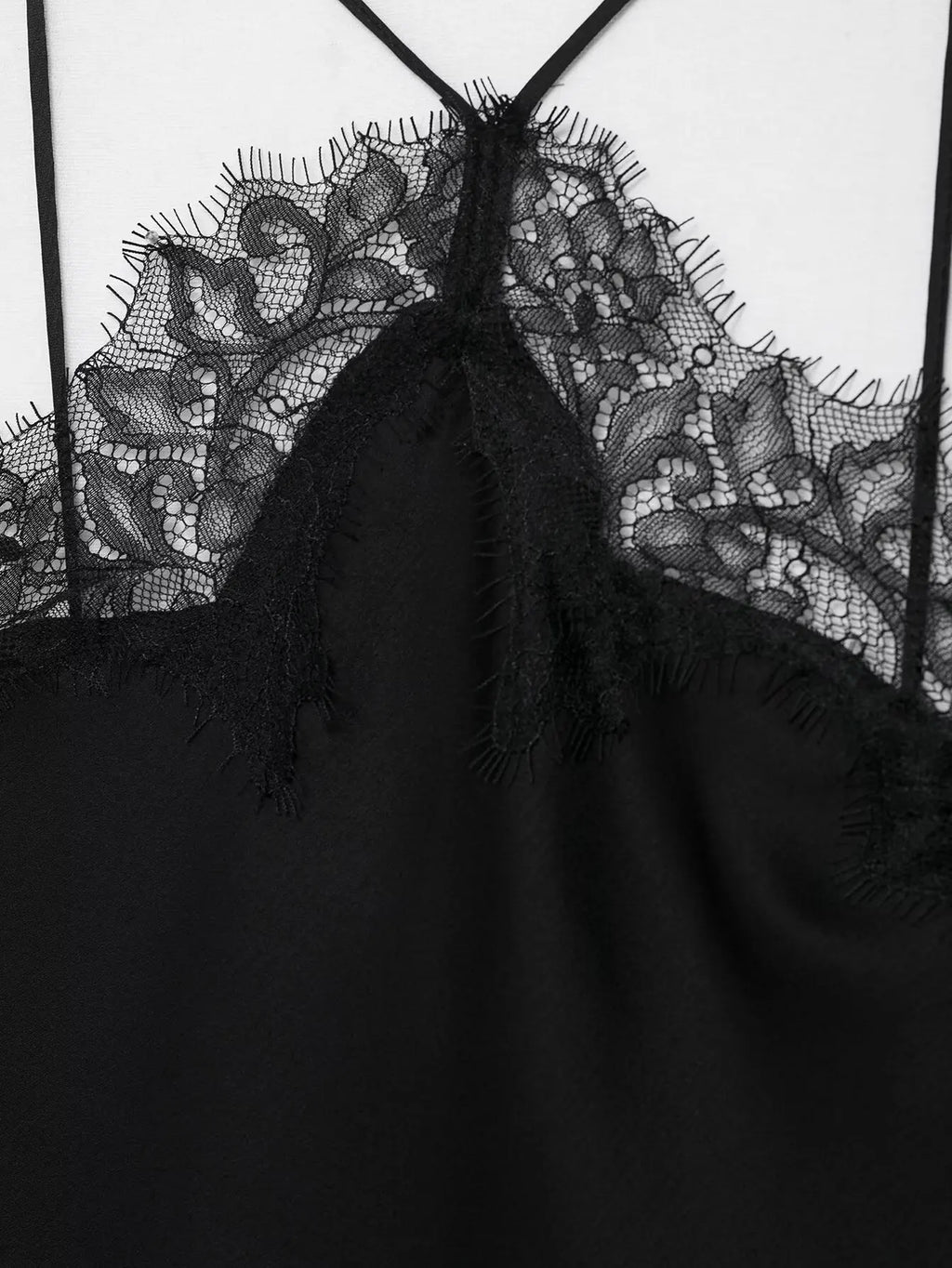 Satin Halter Lace Dress