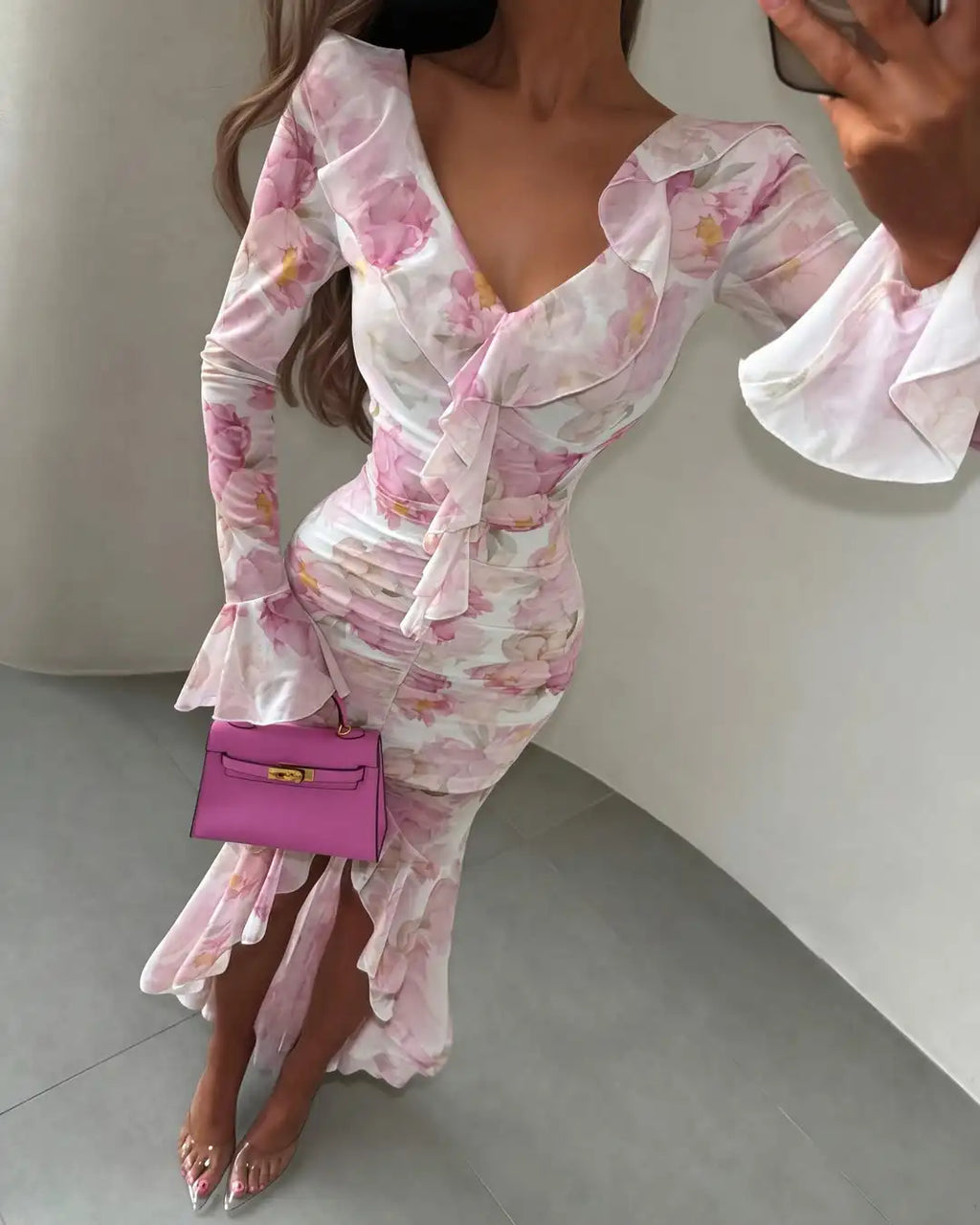 Sleeve 2026 Spring/Summer Romantic Women Party Gown Elegant Lady Vestido