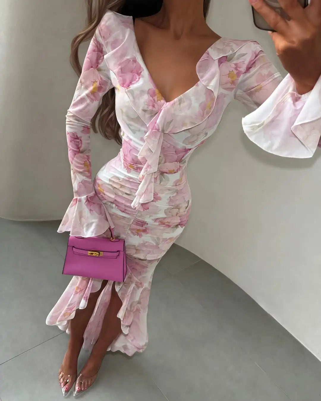 Sleeve 2026 Spring/Summer Romantic Women Party Gown Elegant Lady Vestido