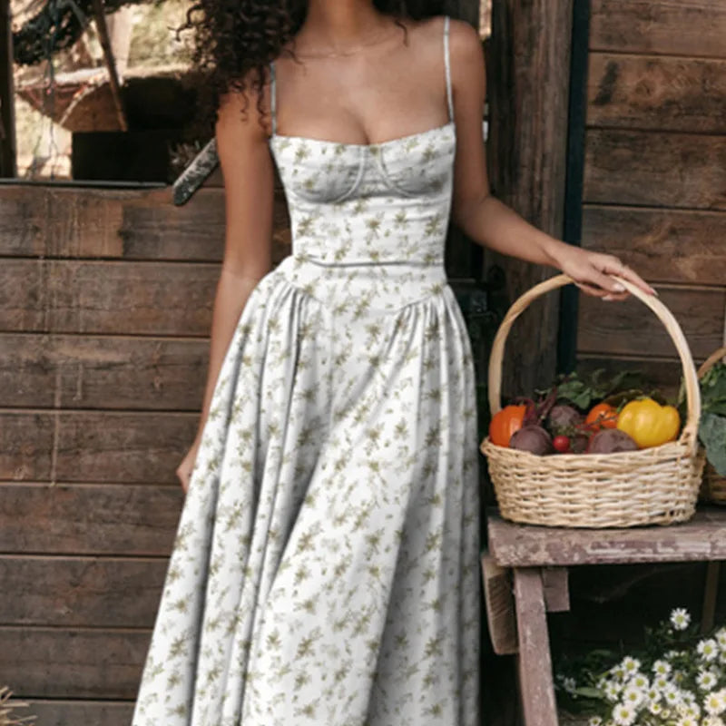 Pleated Maxi Dress