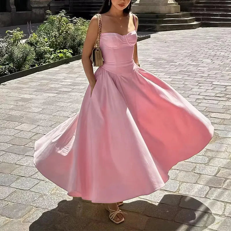 Pleated Maxi Dress