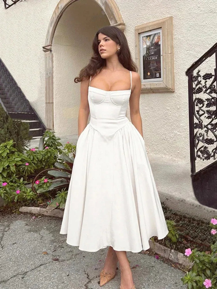 Pleated Maxi Dress