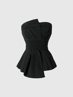 Elegant Black Strap Tank Top