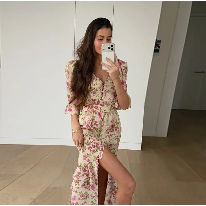 Sleeve 2026 Spring/Summer Romantic Women Party Gown Elegant Lady Vestido