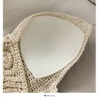 Hollow-Out Knit Cami Top