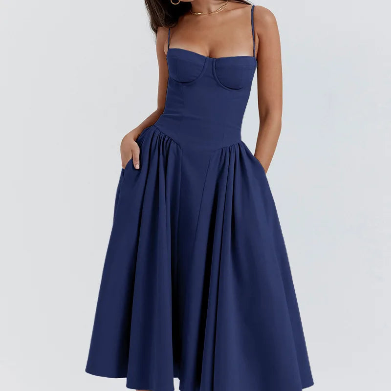 Pleated Maxi Dress