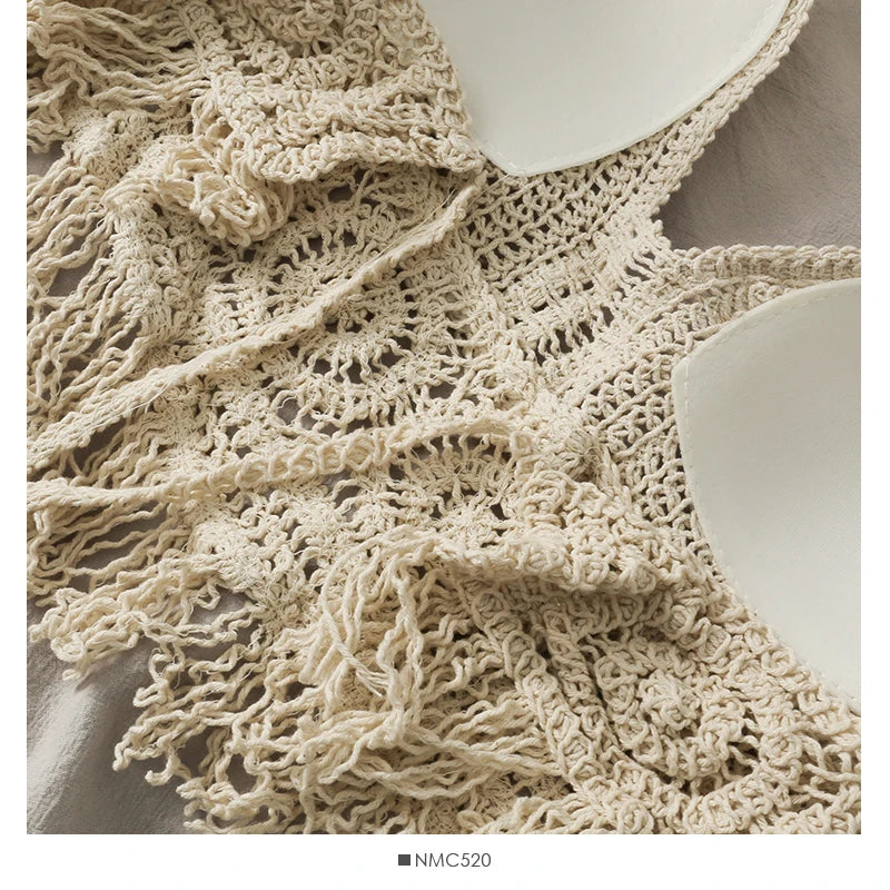 Hollow-Out Knit Cami Top