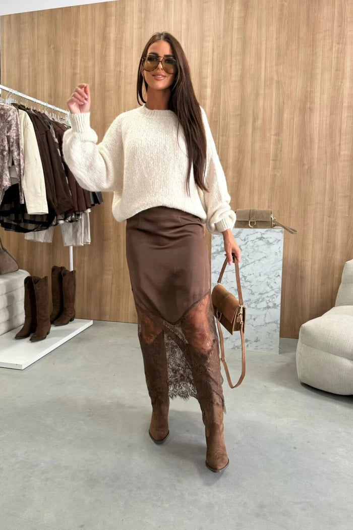Brown Fashion Party Club Boho Skirt
