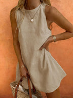 Classic Sleeveless A-Line Dress