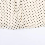 Polka Dot Tiered V-Neck Blouse