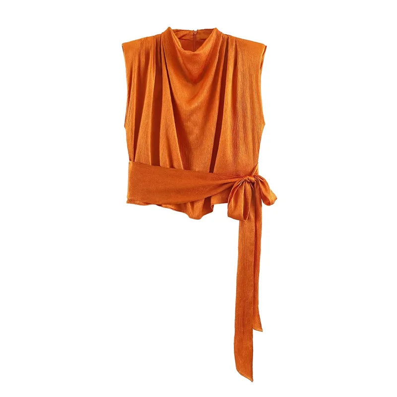 Pleated Tank Top