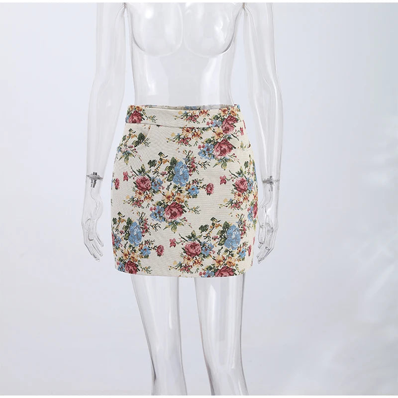 Women Cropped Floral Print Jacket Stand Collar Long Sleeve Button Front Pockets Vintage Loose Short Coat 2026 Autumn Chic Blazer