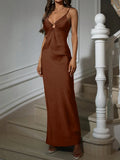 Long Strapless Knitted Dress