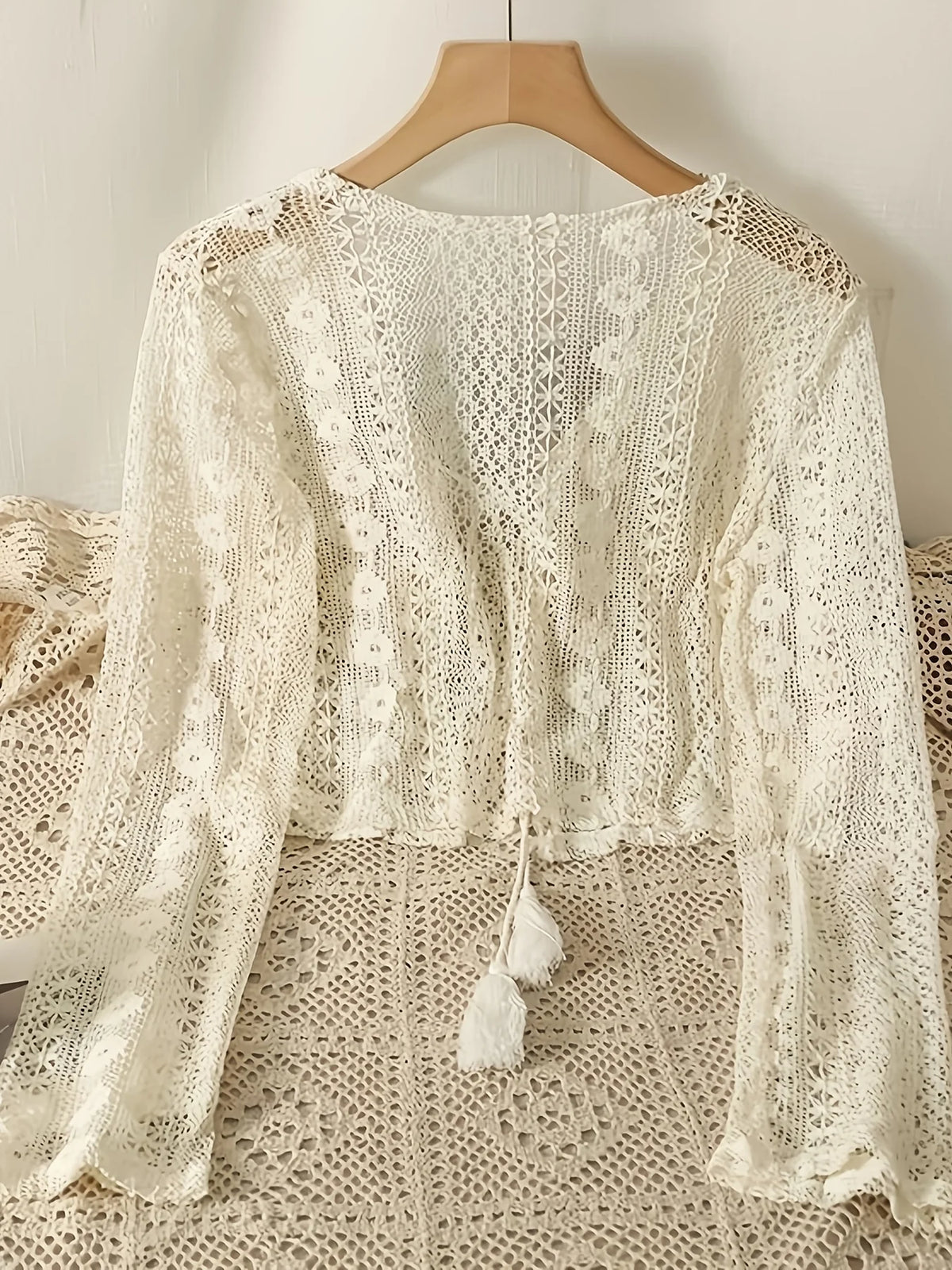 Lightweight Hollow-Out Knit Cardigan