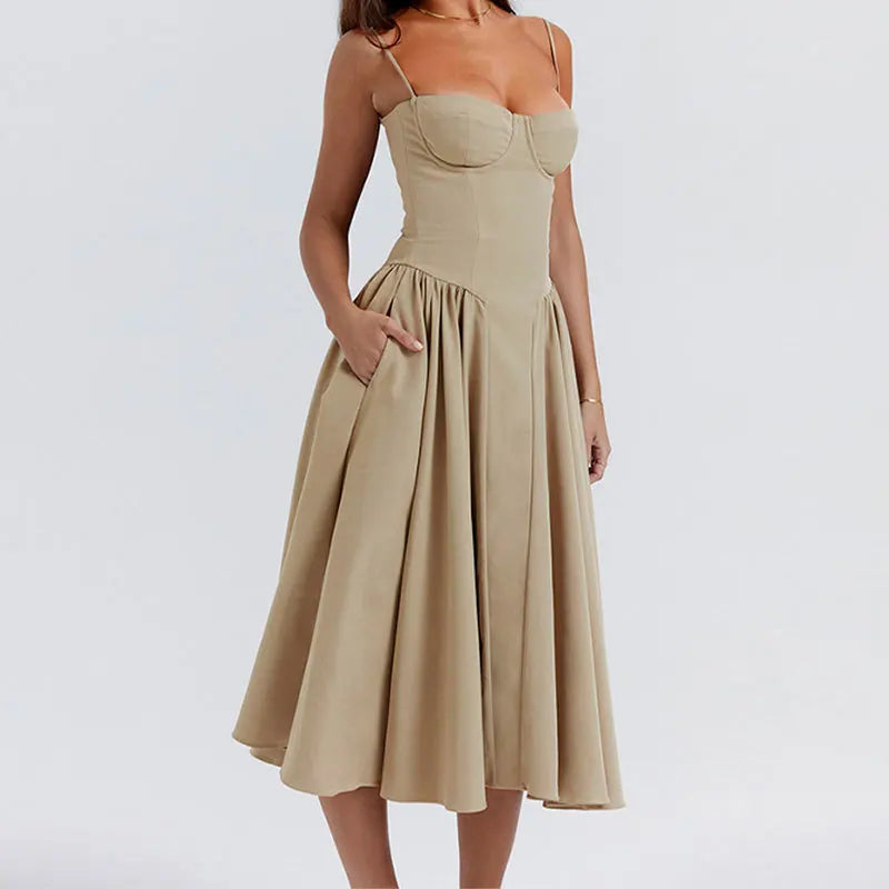 Pleated Maxi Dress