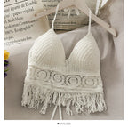 Hollow-Out Knit Cami Top