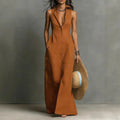 Neck Summer Beach  Sundress