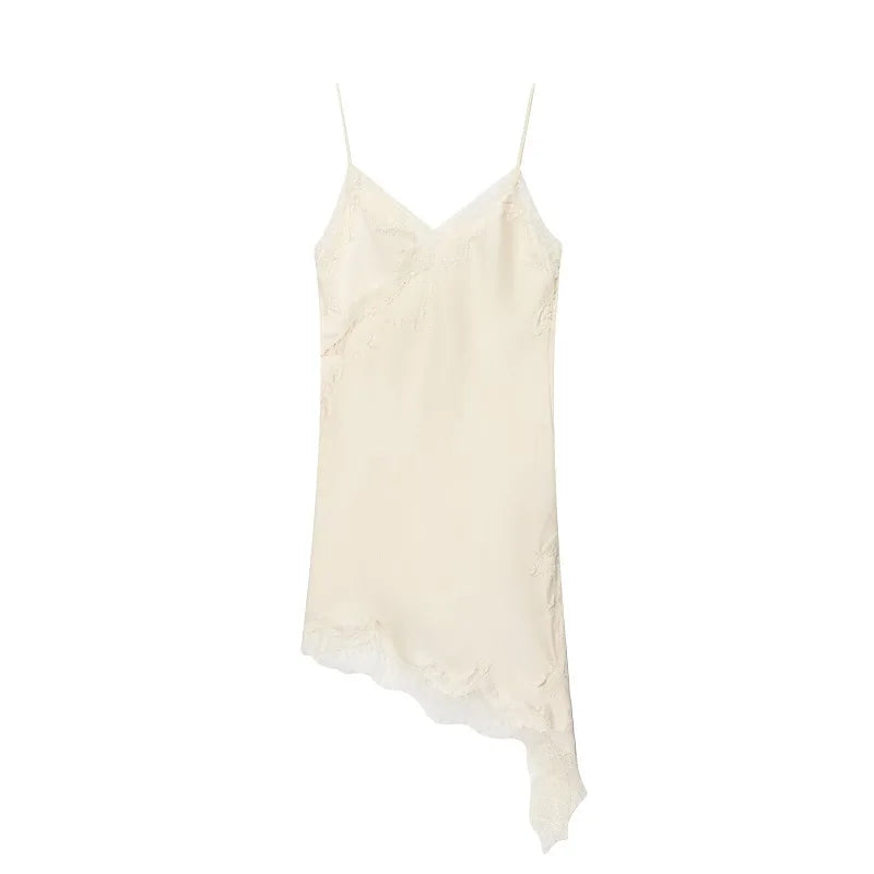 Draped V-Neck Mini Dress