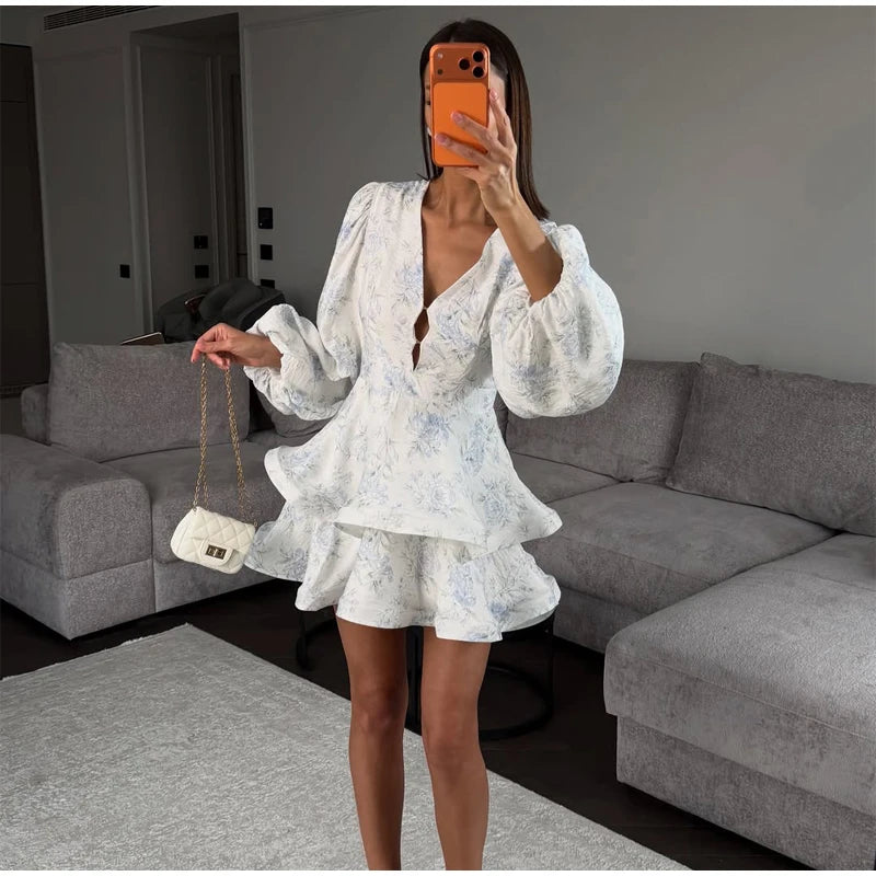 Sleeve 2026 Spring/Summer Romantic Women Party Gown Elegant Lady Vestido