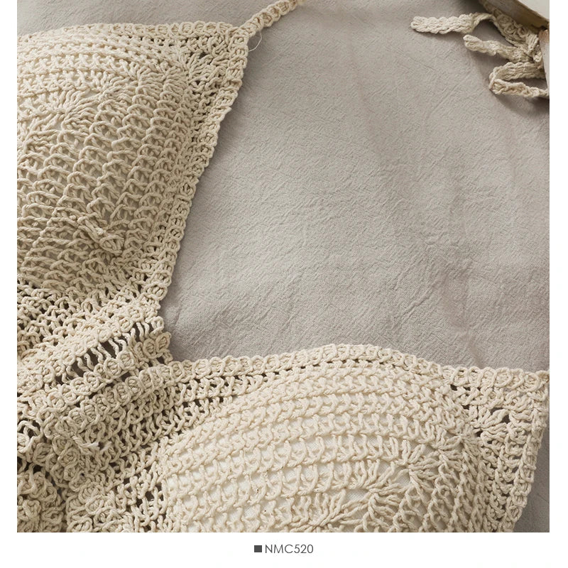 Hollow-Out Knit Cami Top