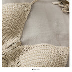 Hollow-Out Knit Cami Top
