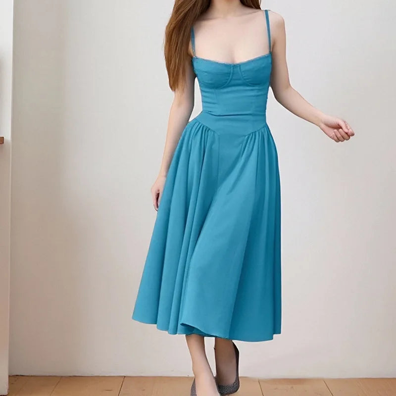 Pleated Maxi Dress