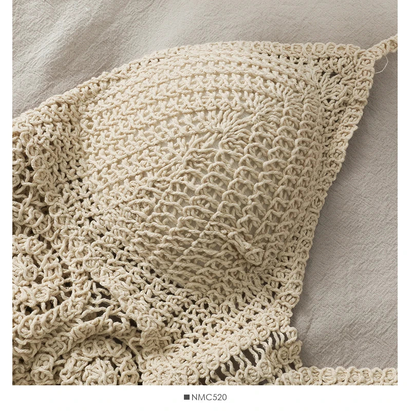 Hollow-Out Knit Cami Top
