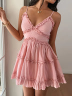 Ruffle Strapless A-Line Dress
