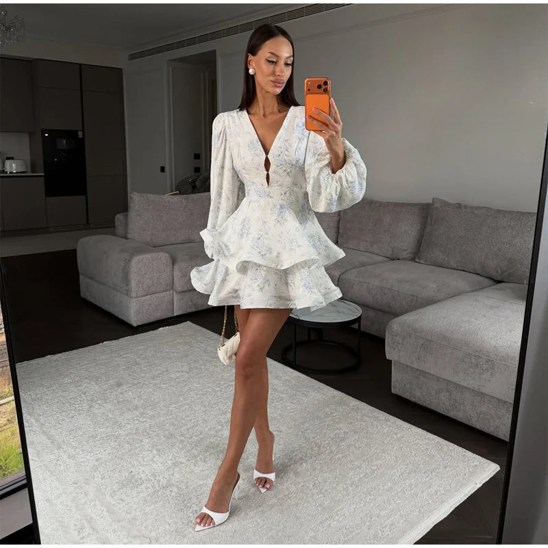 Sleeve 2026 Spring/Summer Romantic Women Party Gown Elegant Lady Vestido