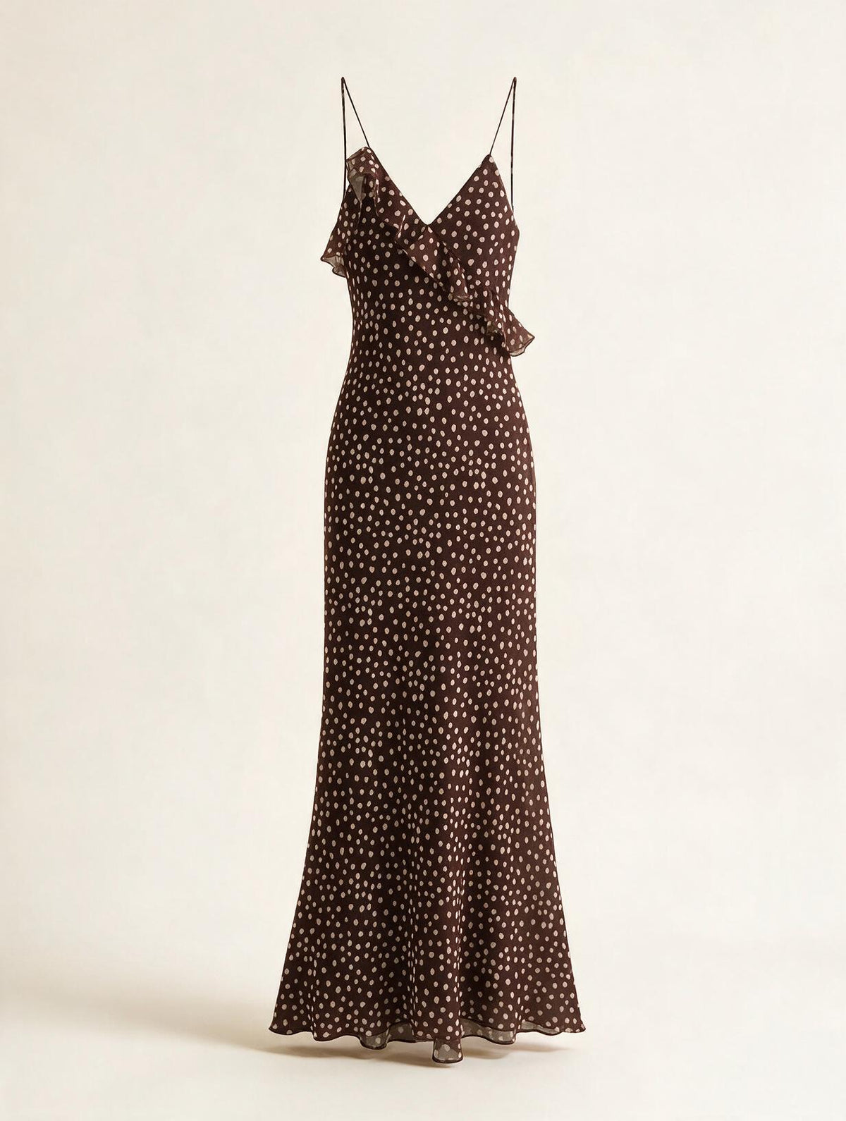 Elettra Ferri chiffon A-line dress featuring a flowing silhouette and delicate fabric, perfect for elegant occasions.