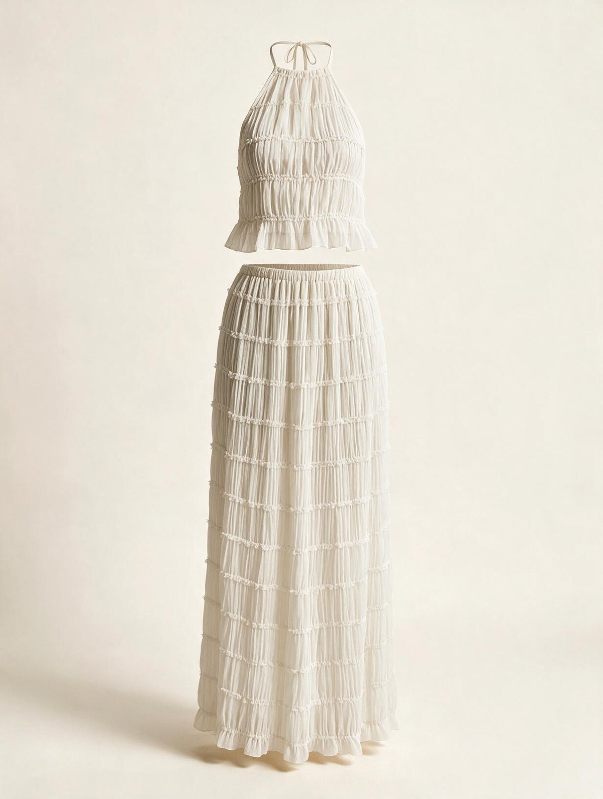 Elettra Ferri bohemian sleeveless summer dress with flowy fabric and relaxed fit, perfect for warm weather.