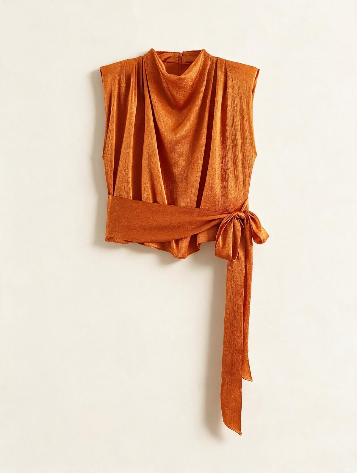 Elettra Ferri pleated tank top dress with a flowing silhouette and adjustable straps, shown in a soft fabric.